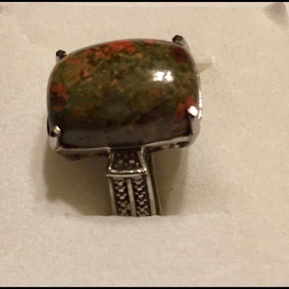 Beautiful Unakite Cush Ring - Picture 4 of 9